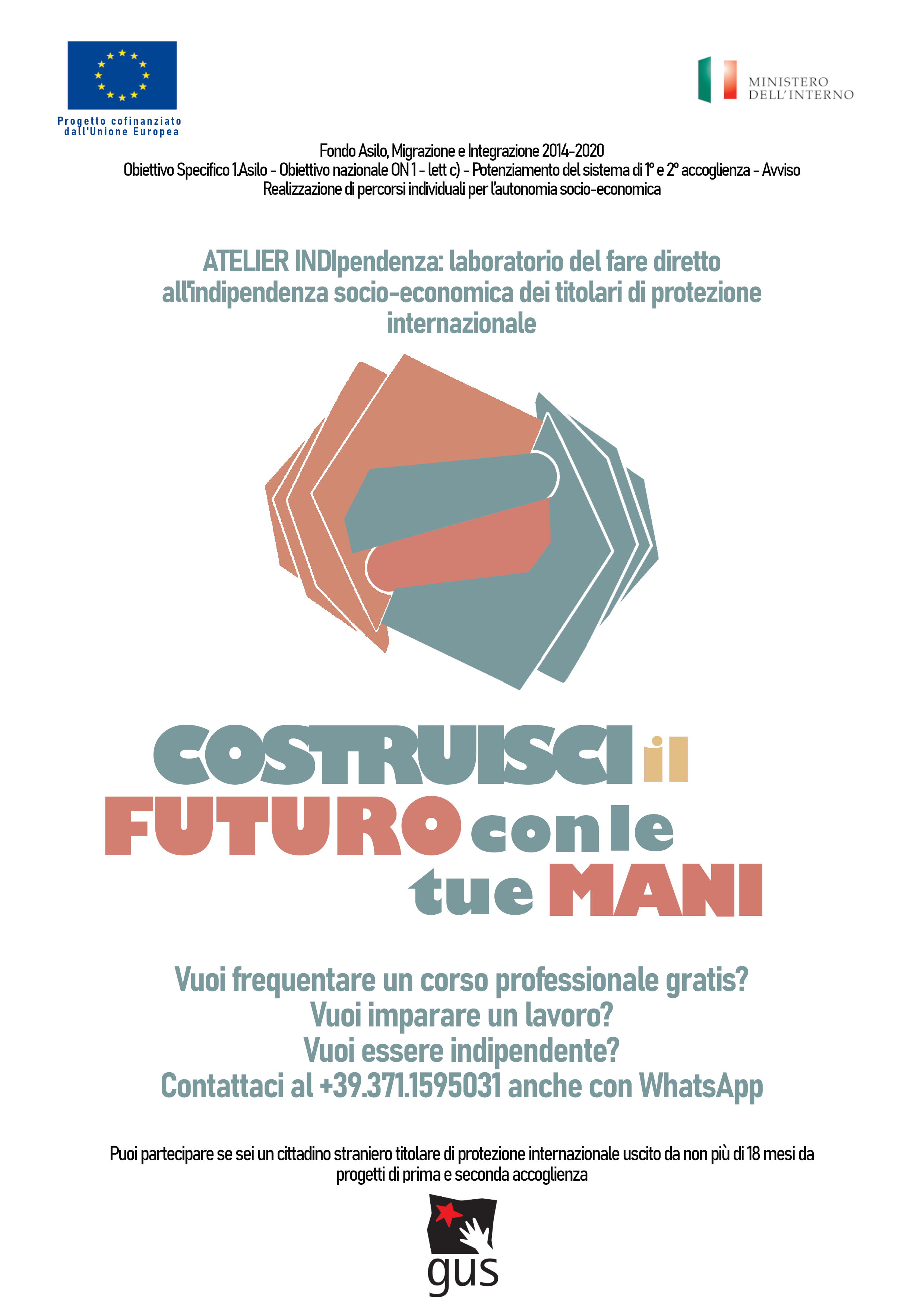 GUS ATELIER_costruisci il futuro_Cagliari