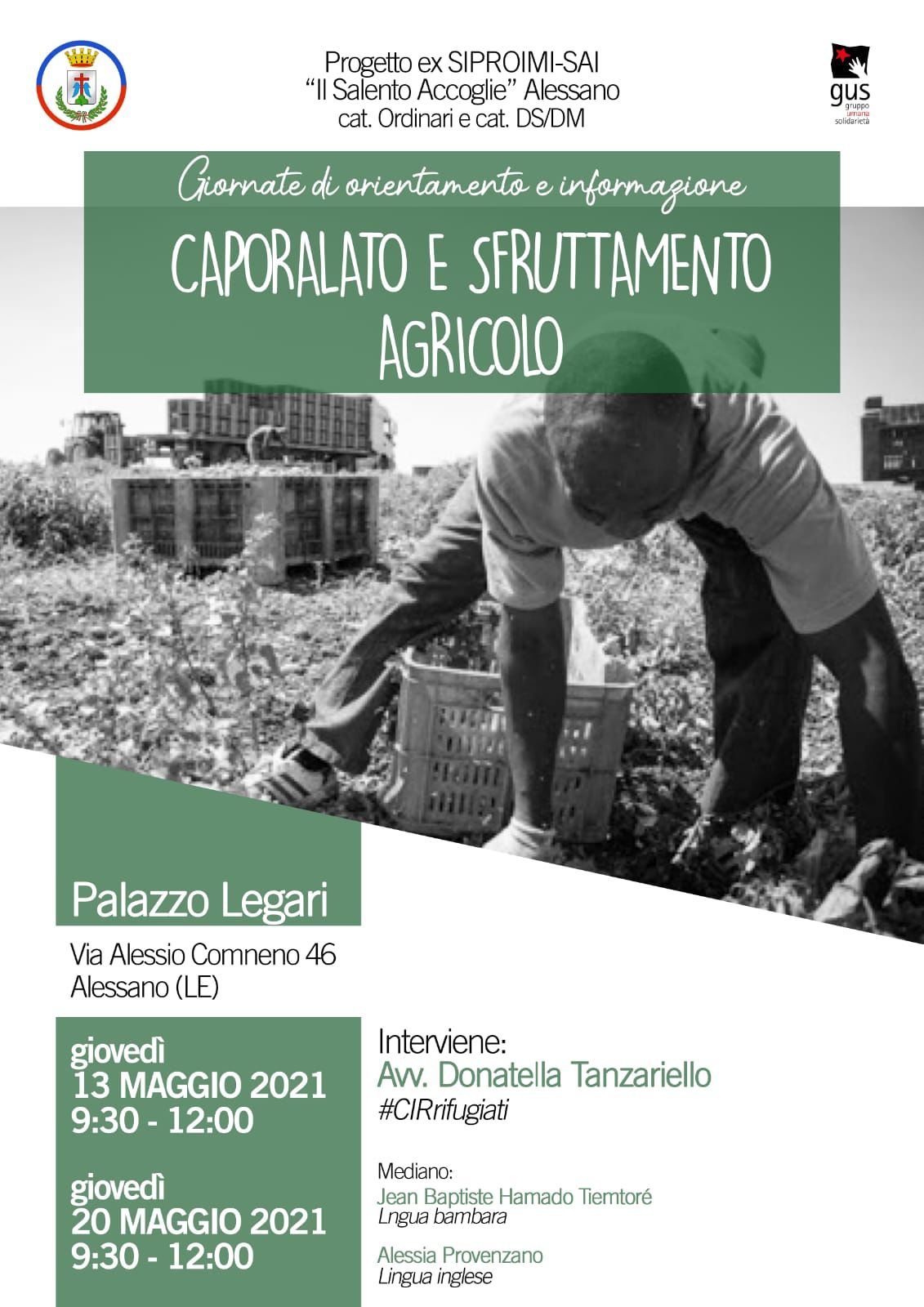 Caporalato e sfruttamento agricolo - Alessano (LE)