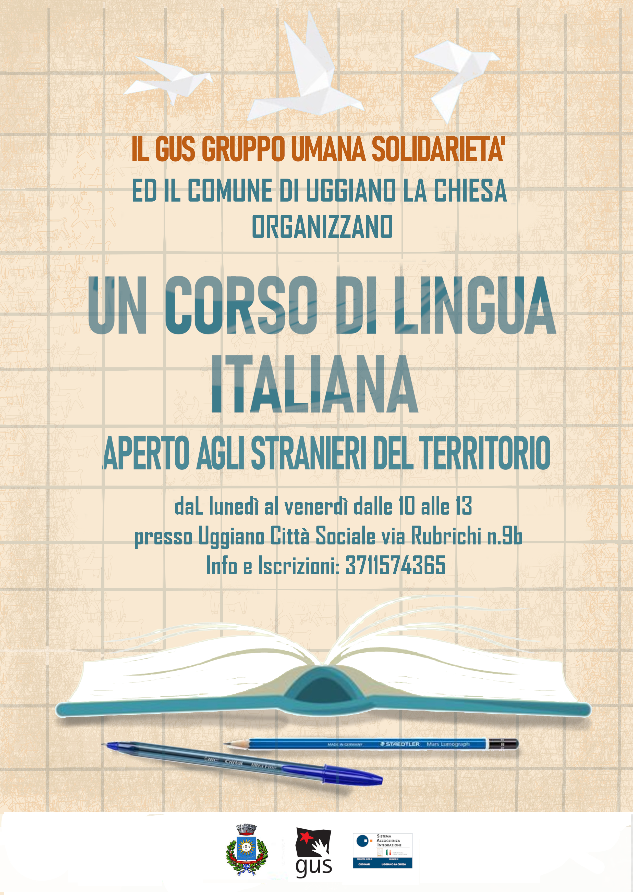 Corso di italiano per stranierǝ ad Uggiano La Chiesa