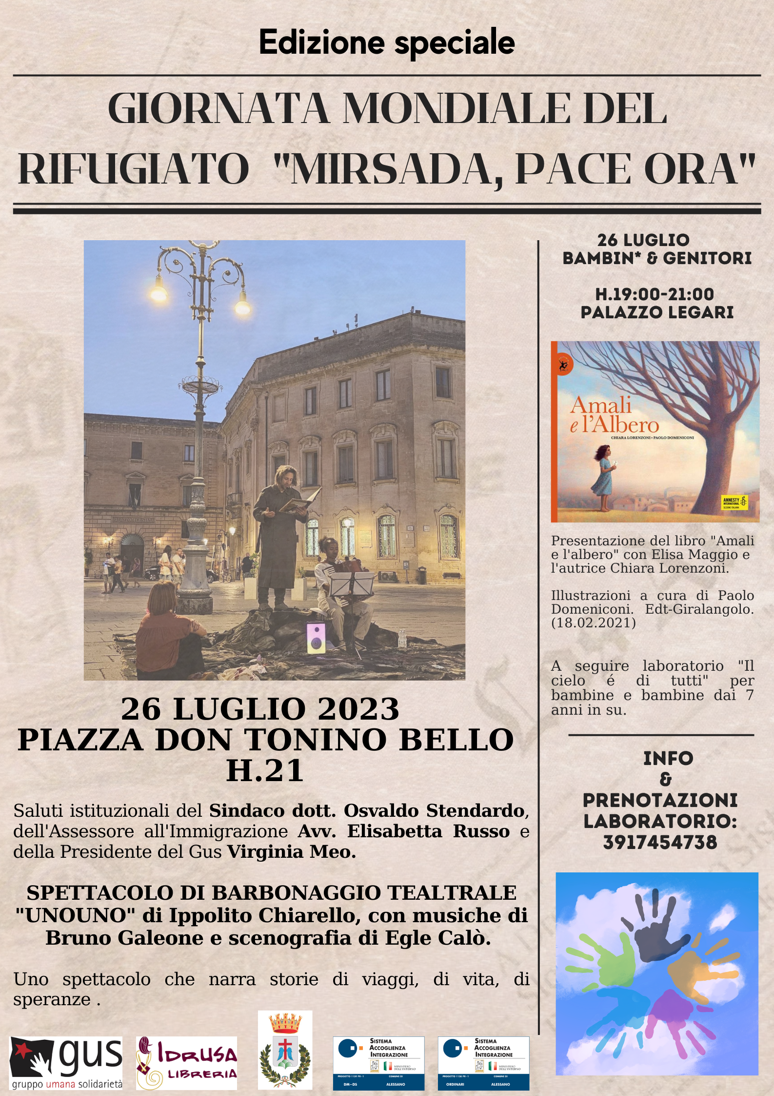 "Mirsada, Pace ora” ad Alessano