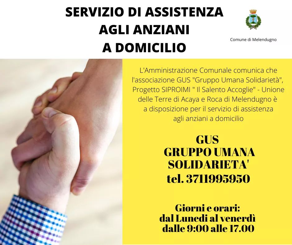 Melendugno - Assistenza anziani