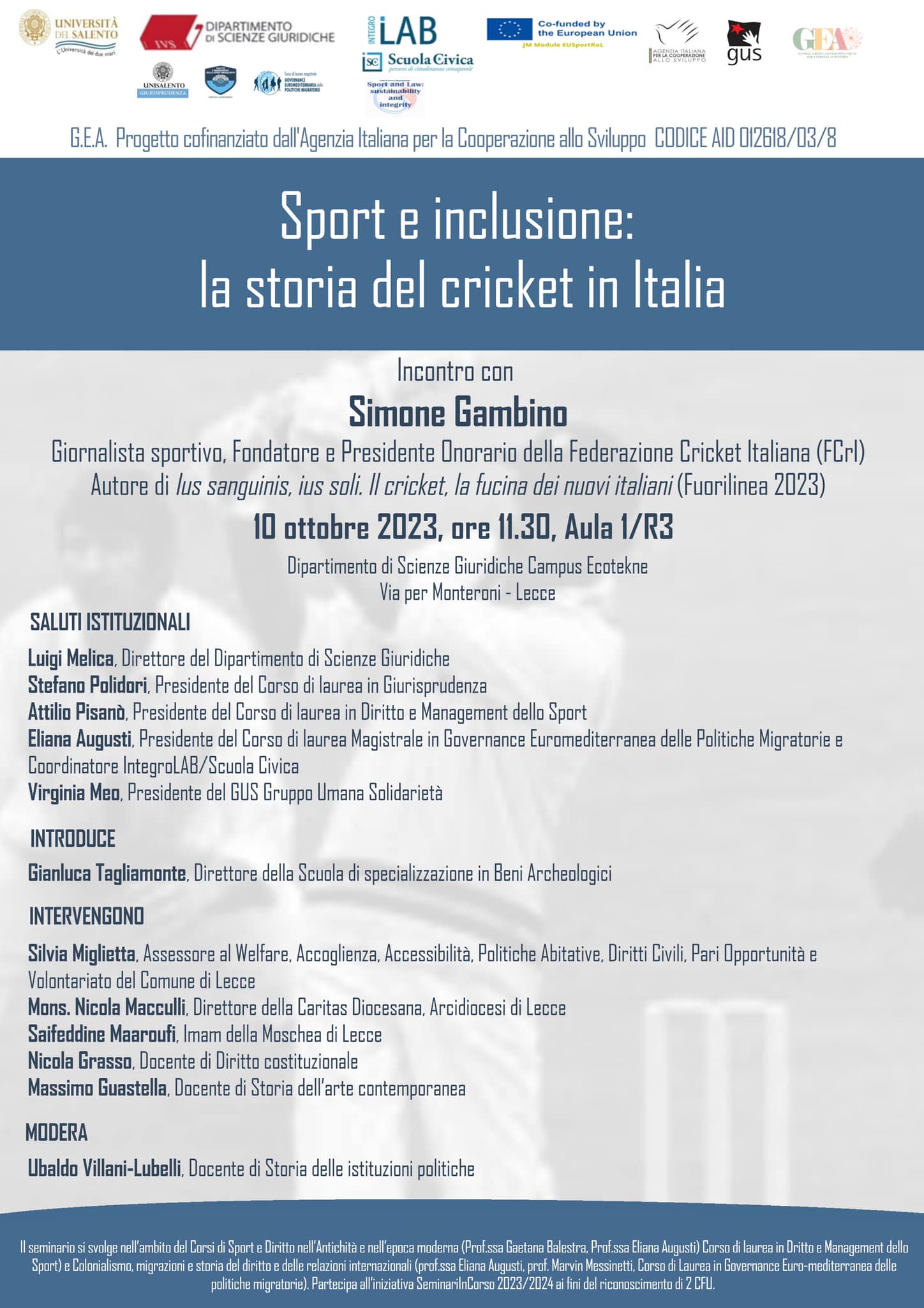 Il cricket tra sport e inclusione