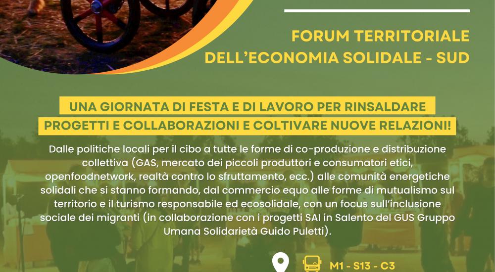 FORUM TERRITORIALE DELL’ECONOMIA SOLIDALE